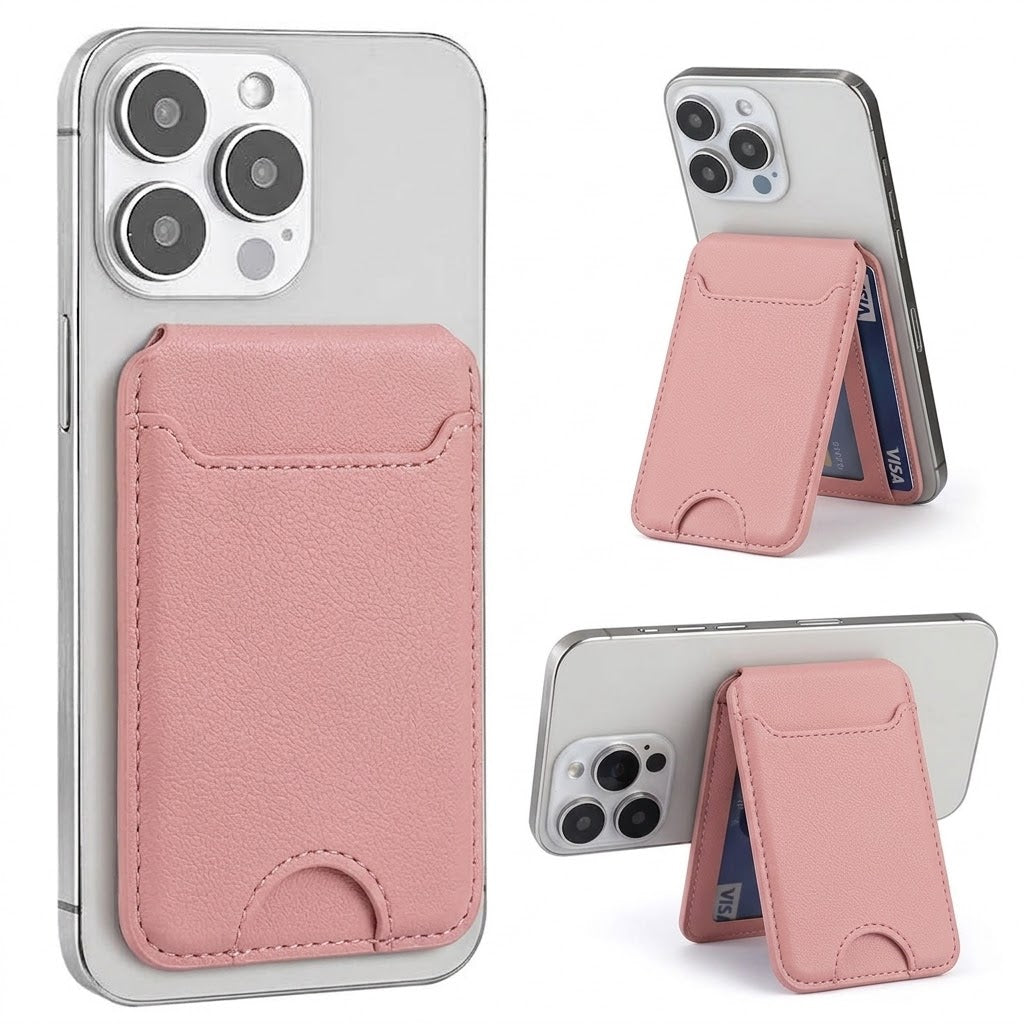 Mobile Magnetic Card Holder Wallet with Box – Slim 3 Card Slots