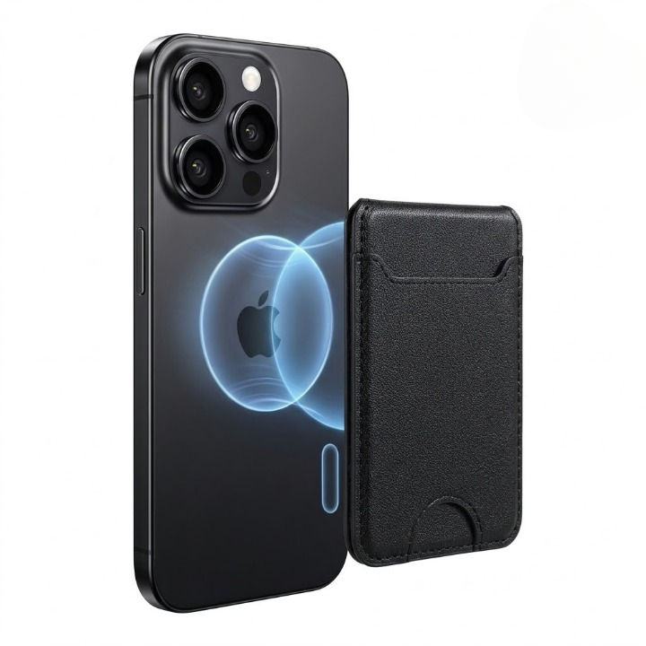 Mobile Magnetic Card Holder Wallet with Box – Slim 3 Card Slots