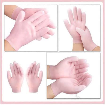 1 Pair Silicon Gel Gloves | Soft Silicone Manicure Gloves For Hand Care | Winter Product (1 Pair)