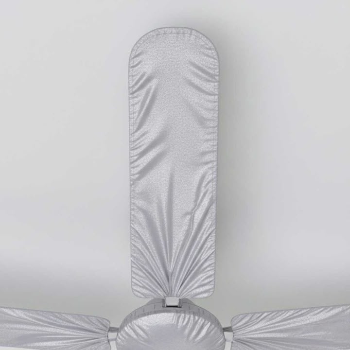 Dustproof Parachute Fabric Ceiling Fan Cover Set – 3 Blade Covers + 1 Motor Cover