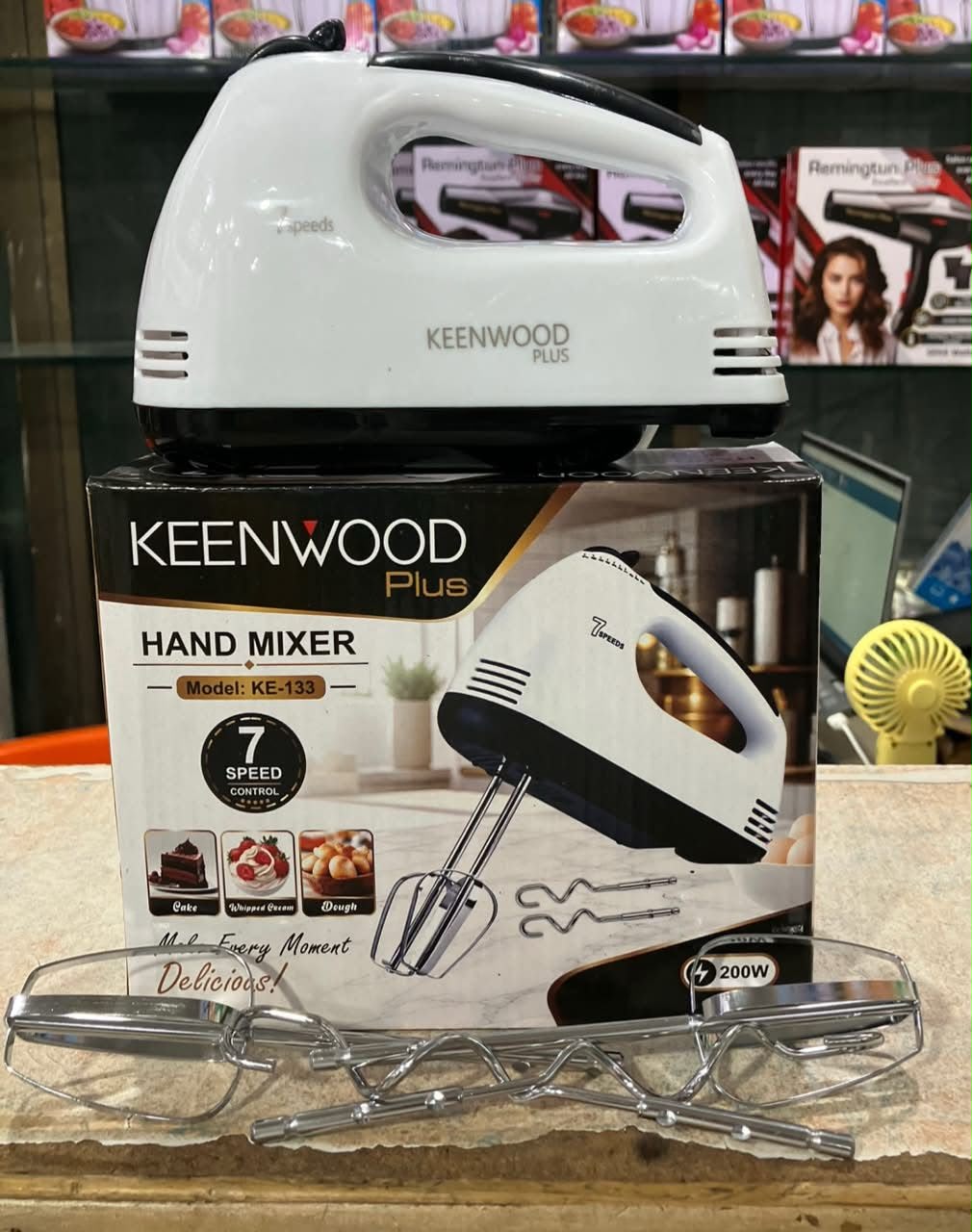 7-Speed Electric Hand Mixer / Egg Beater – Multi-Speed Handheld Mixer For Baking & Kitchen Use