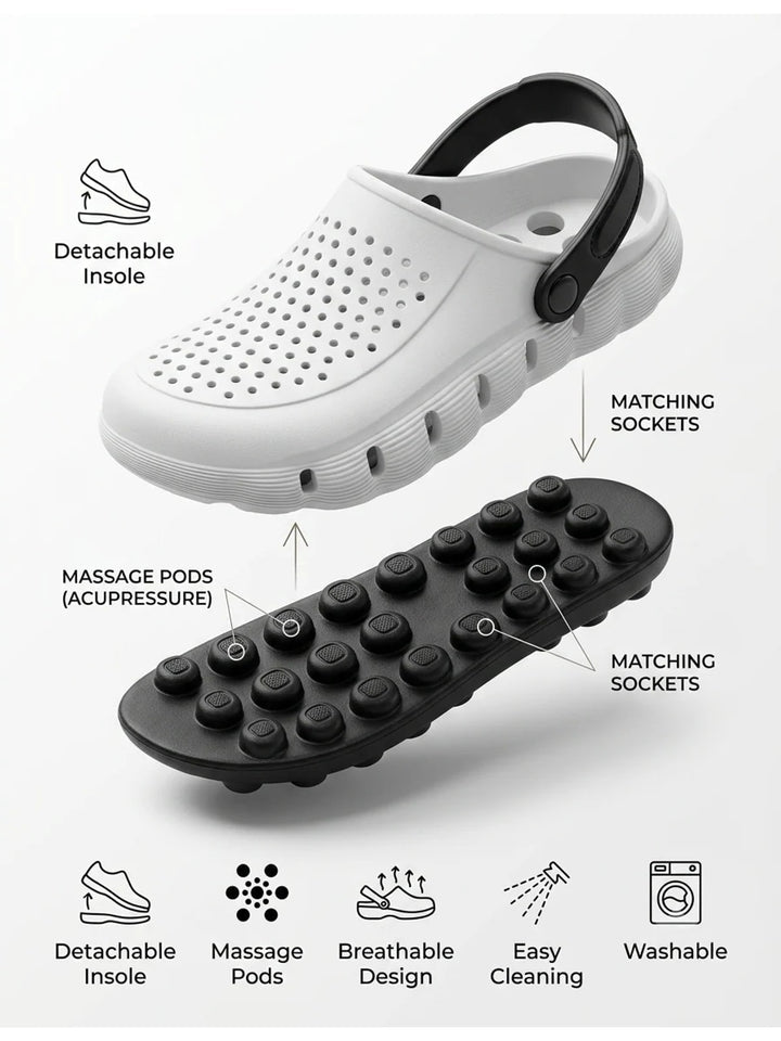 Men's Comfortable EVA Outdoor Clogs - Anti-Slip Sleeper