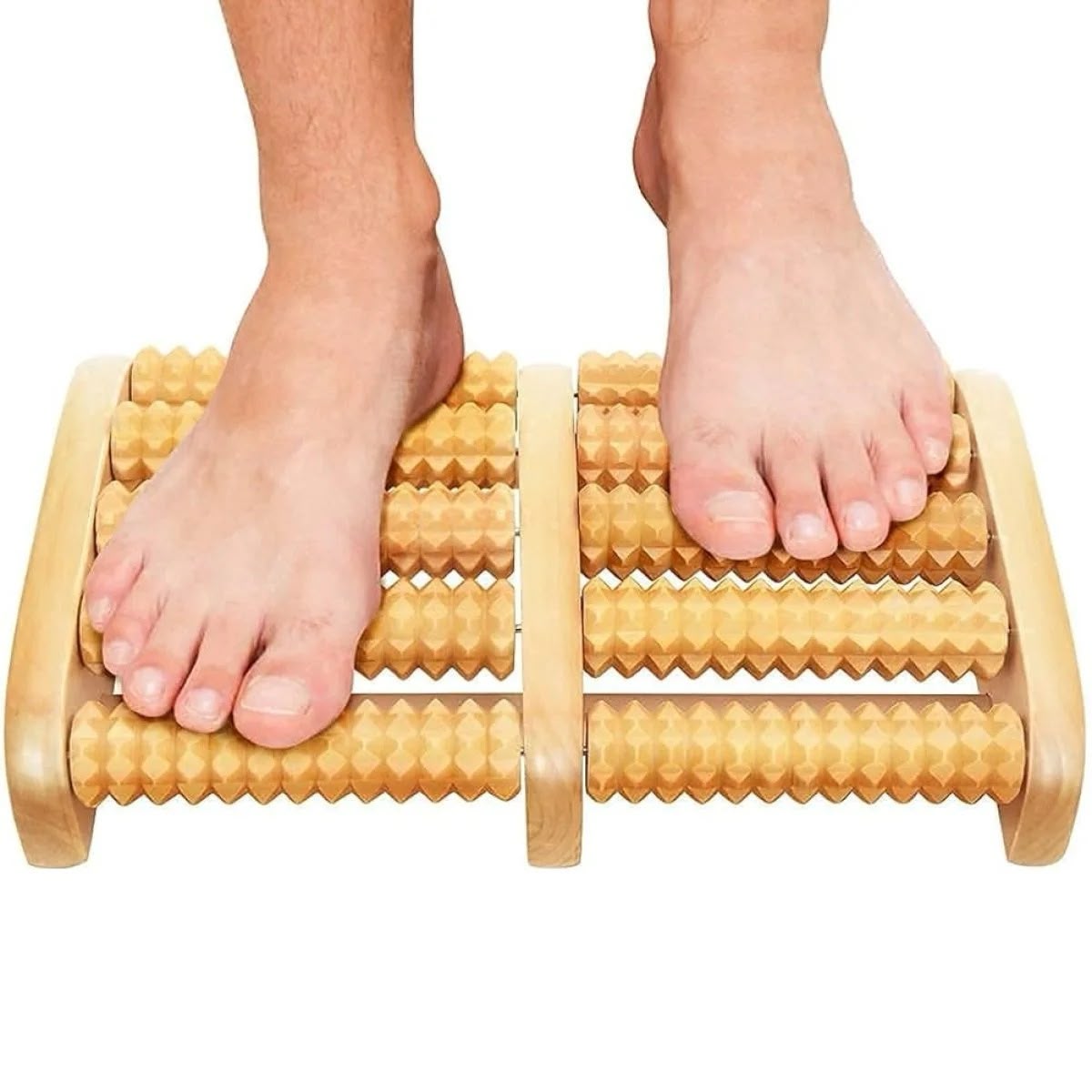 Wooden Foot Massager Roller For Reflexology And Stress Relief